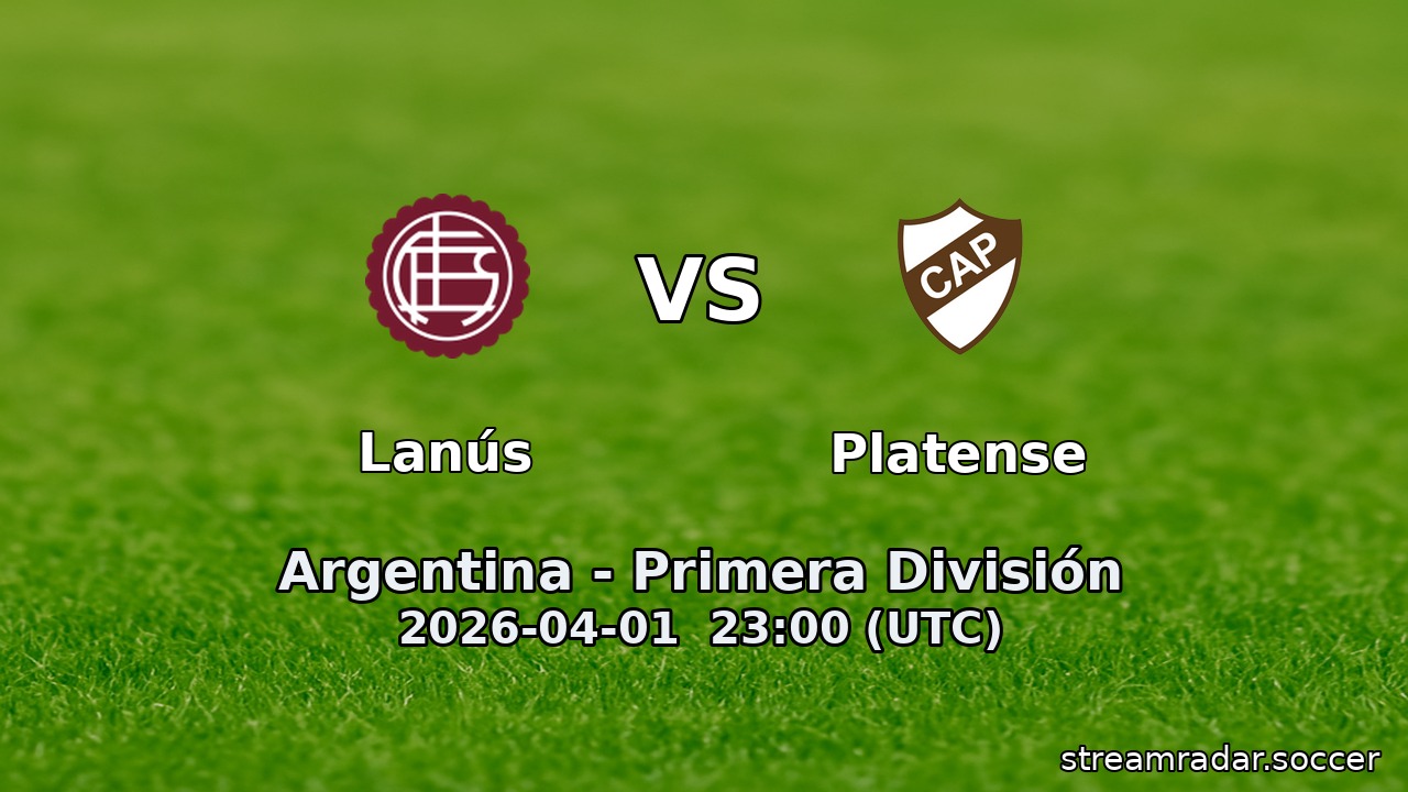 Lanús vs Platense