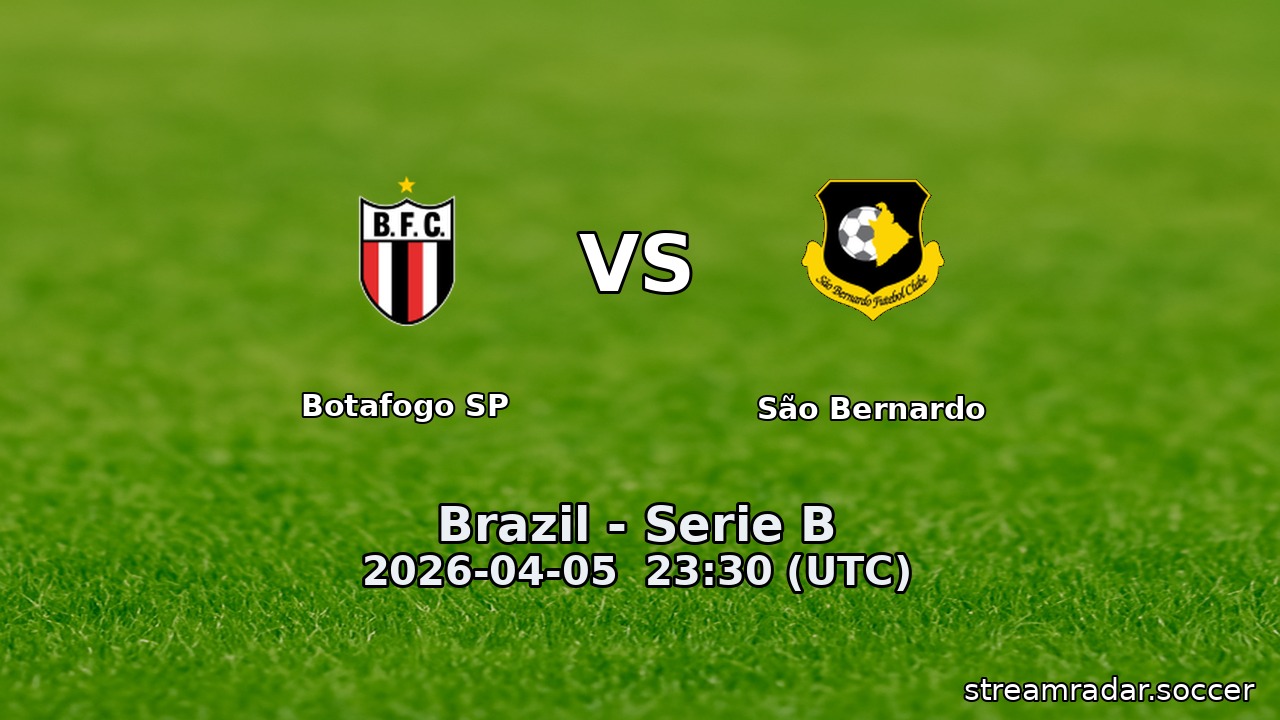 Botafogo SP vs São Bernardo