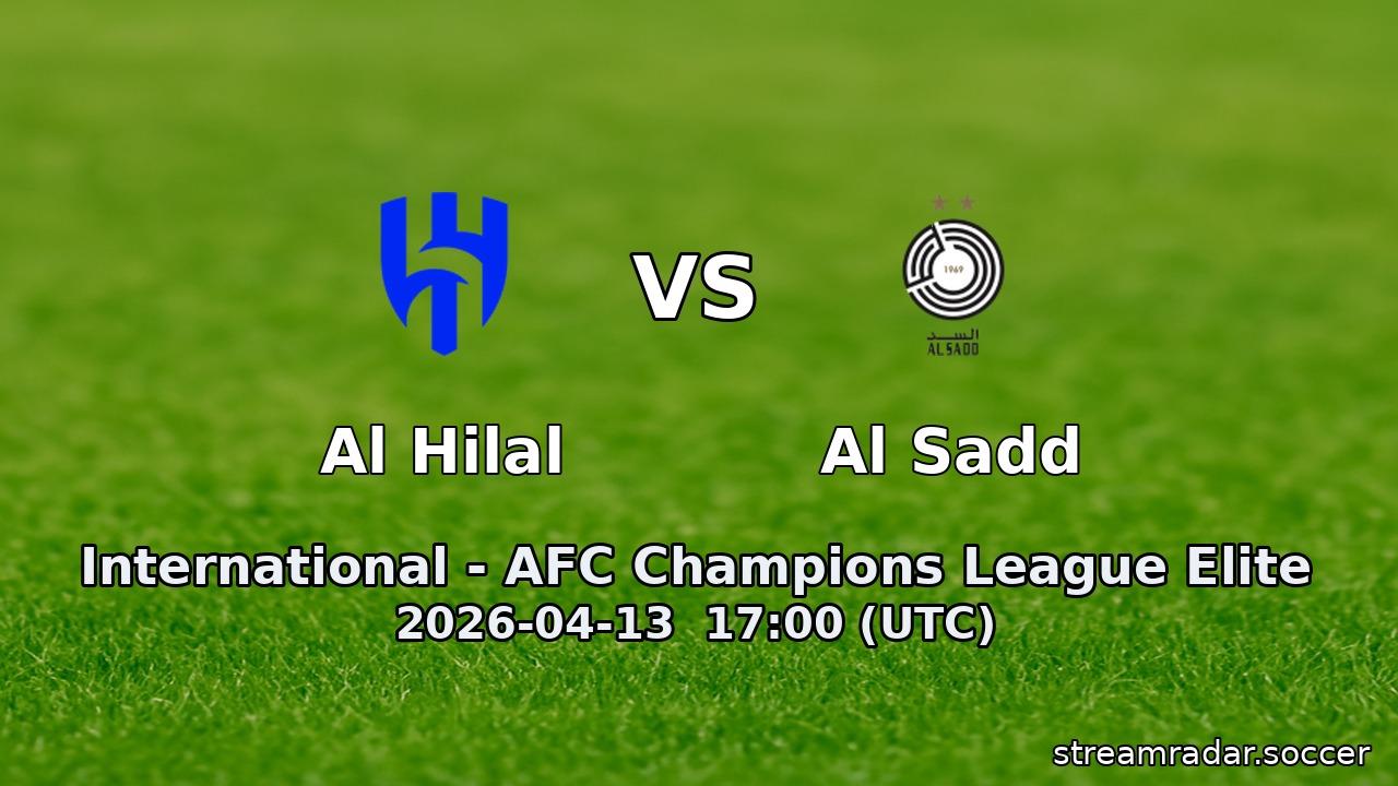 Al Hilal vs Al Sadd