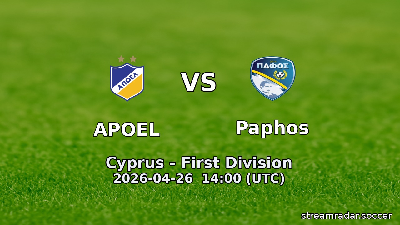 APOEL vs Paphos
