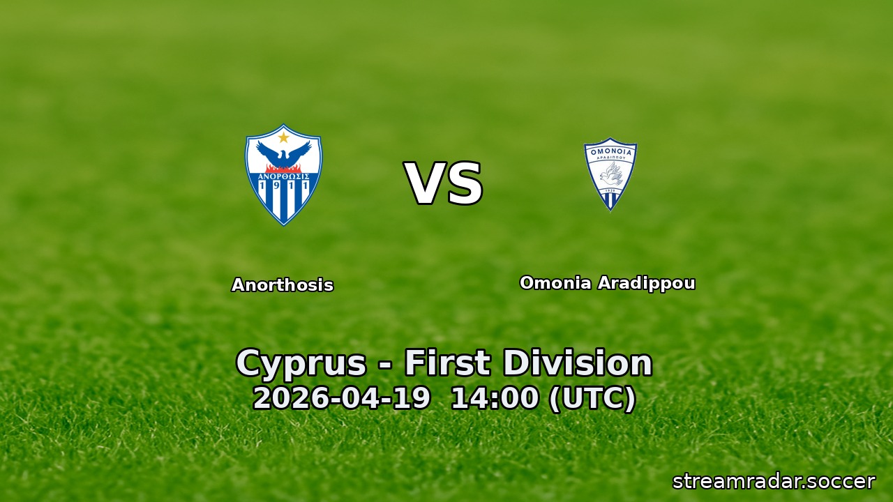 Anorthosis vs Omonia Aradippou