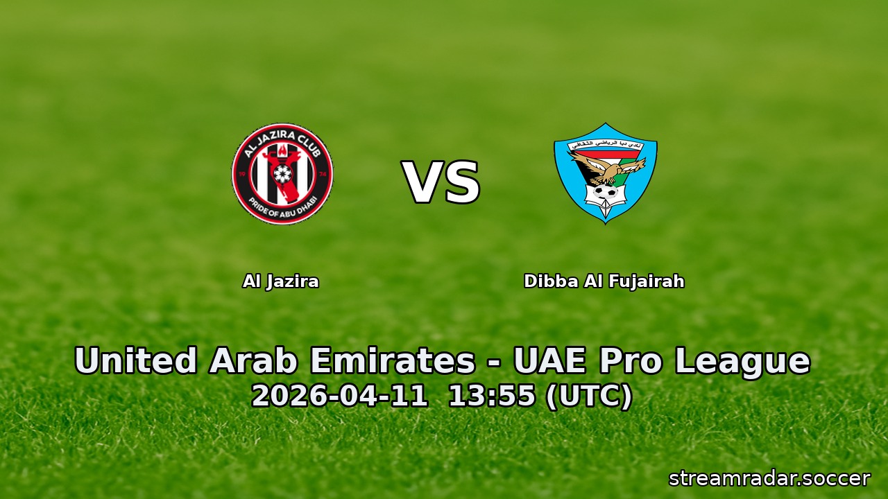 Al Jazira vs Dibba Al Fujairah