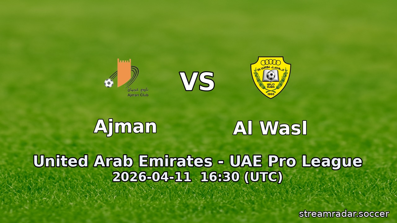 Ajman vs Al Wasl