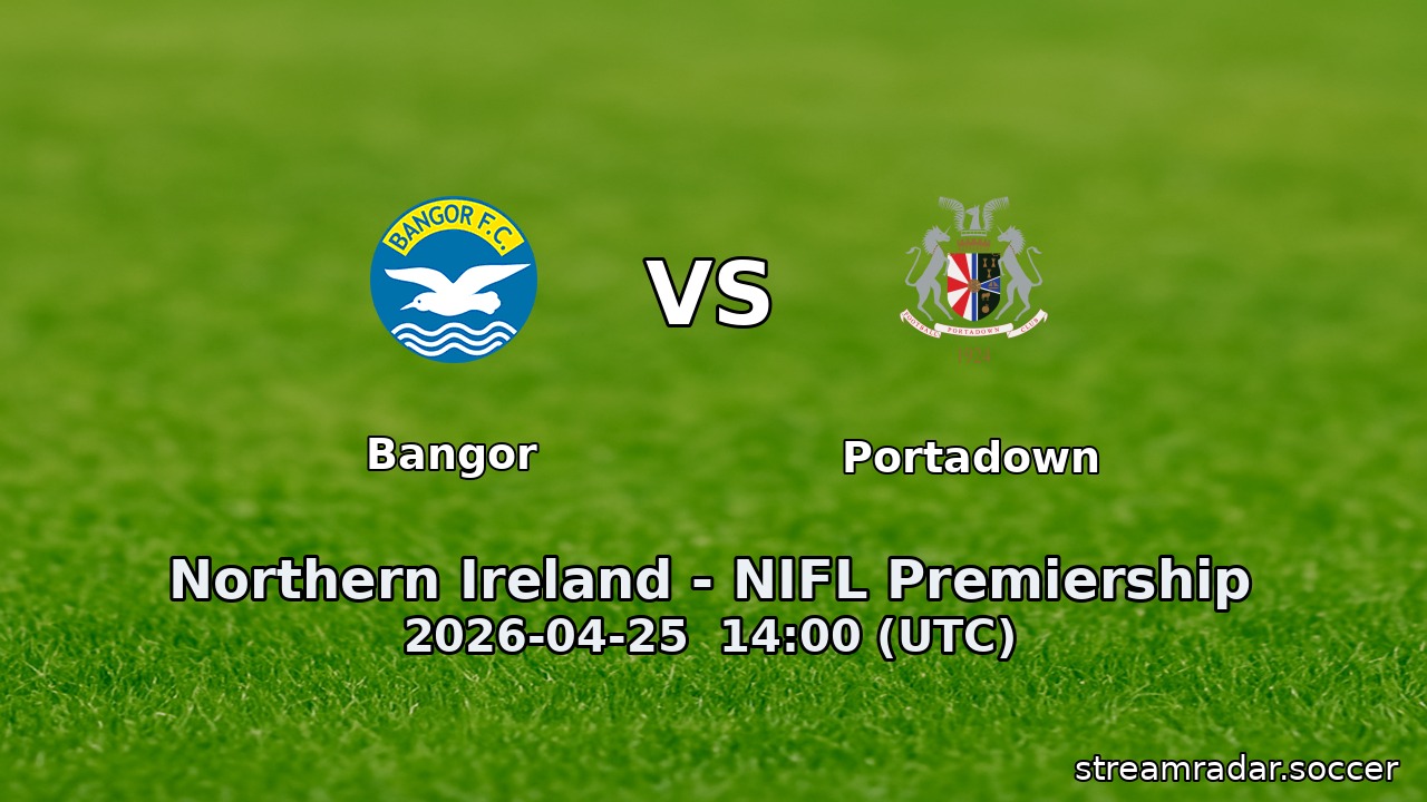 Bangor vs Portadown
