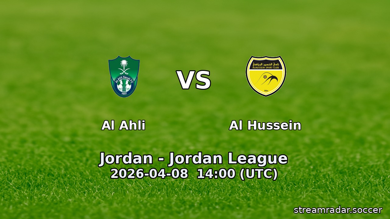 Al Ahli vs Al Hussein