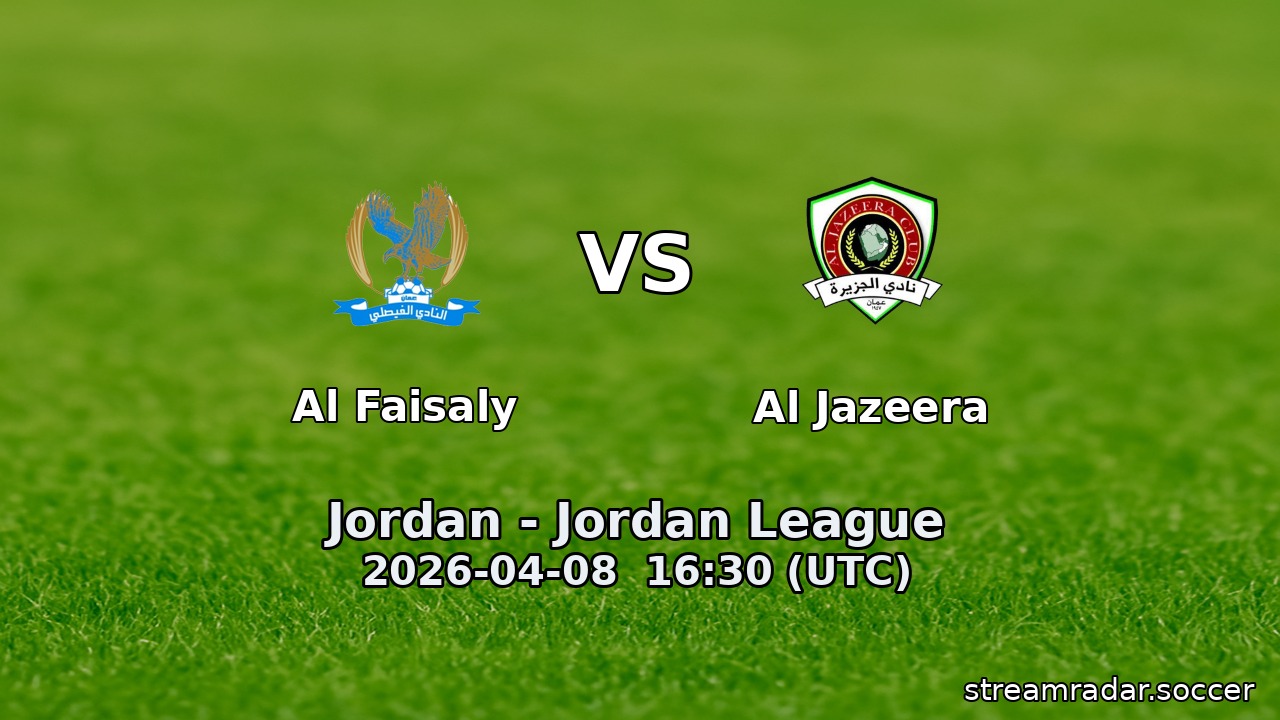 Al Faisaly vs Al Jazeera