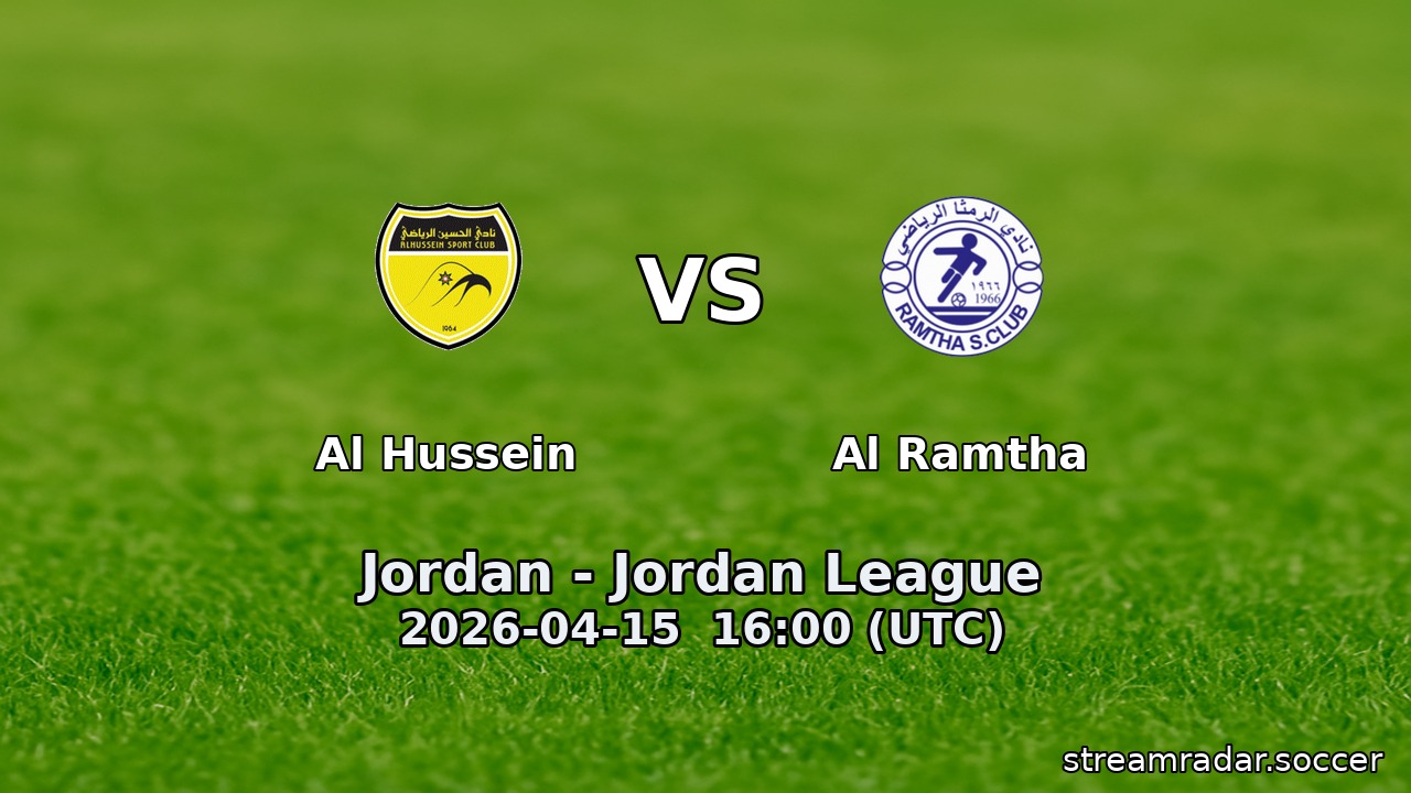 Al Hussein vs Al Ramtha