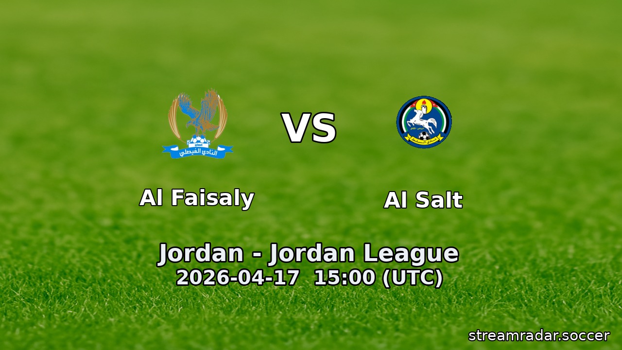 Al Faisaly vs Al Salt