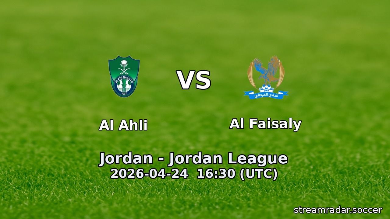 Al Ahli vs Al Faisaly