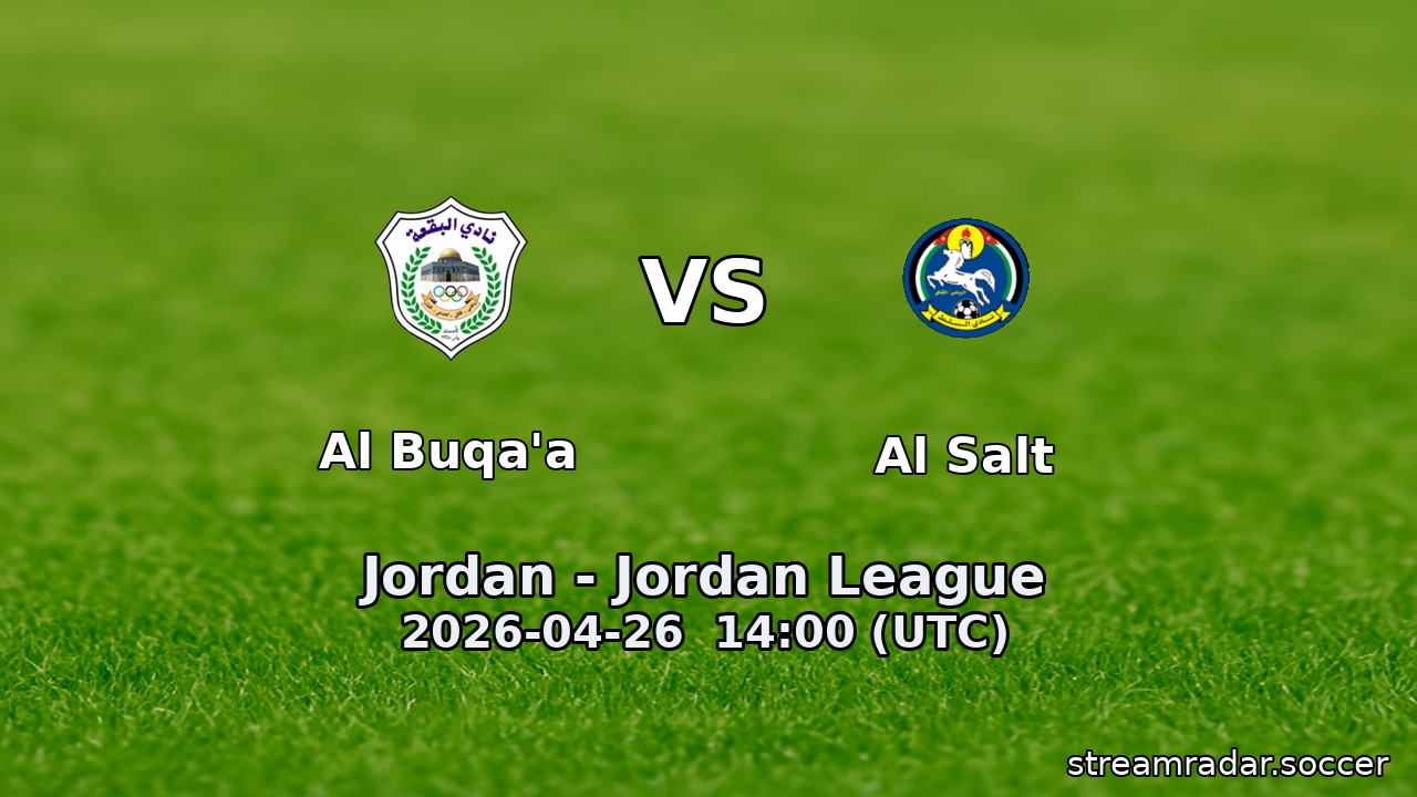 Al Buqa'a vs Al Salt