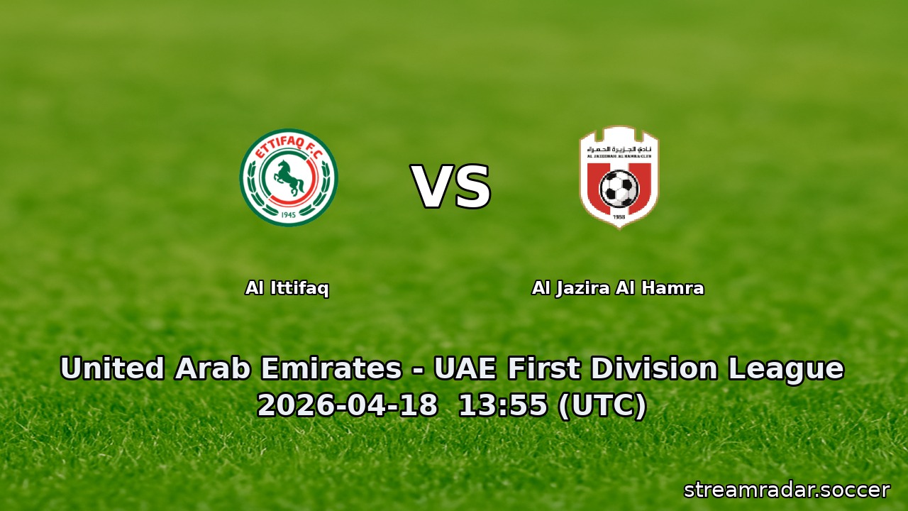 Al Ittifaq vs Al Jazira Al Hamra