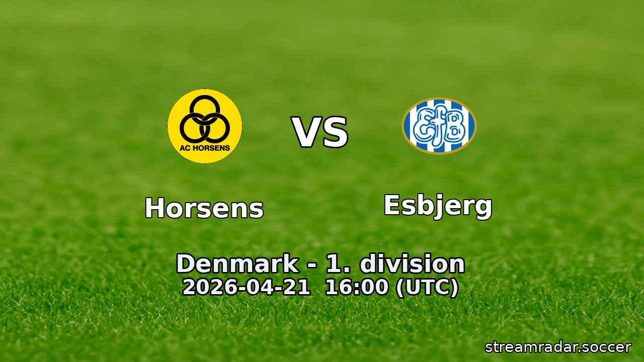 Horsens vs Esbjerg