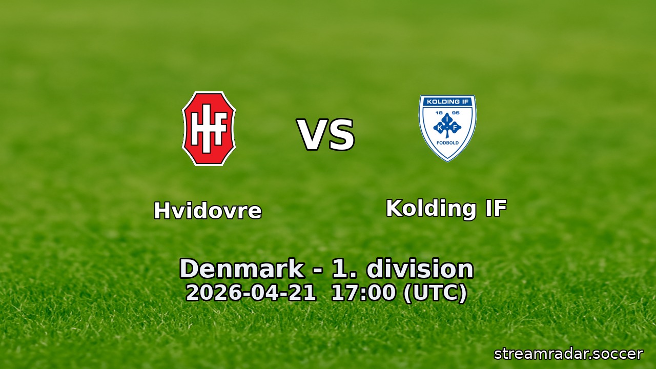 Hvidovre vs Kolding IF