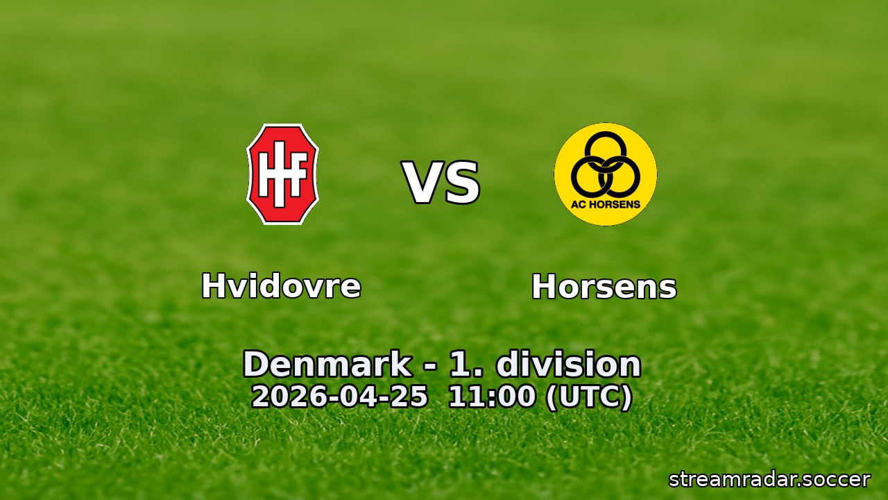 Hvidovre vs Horsens