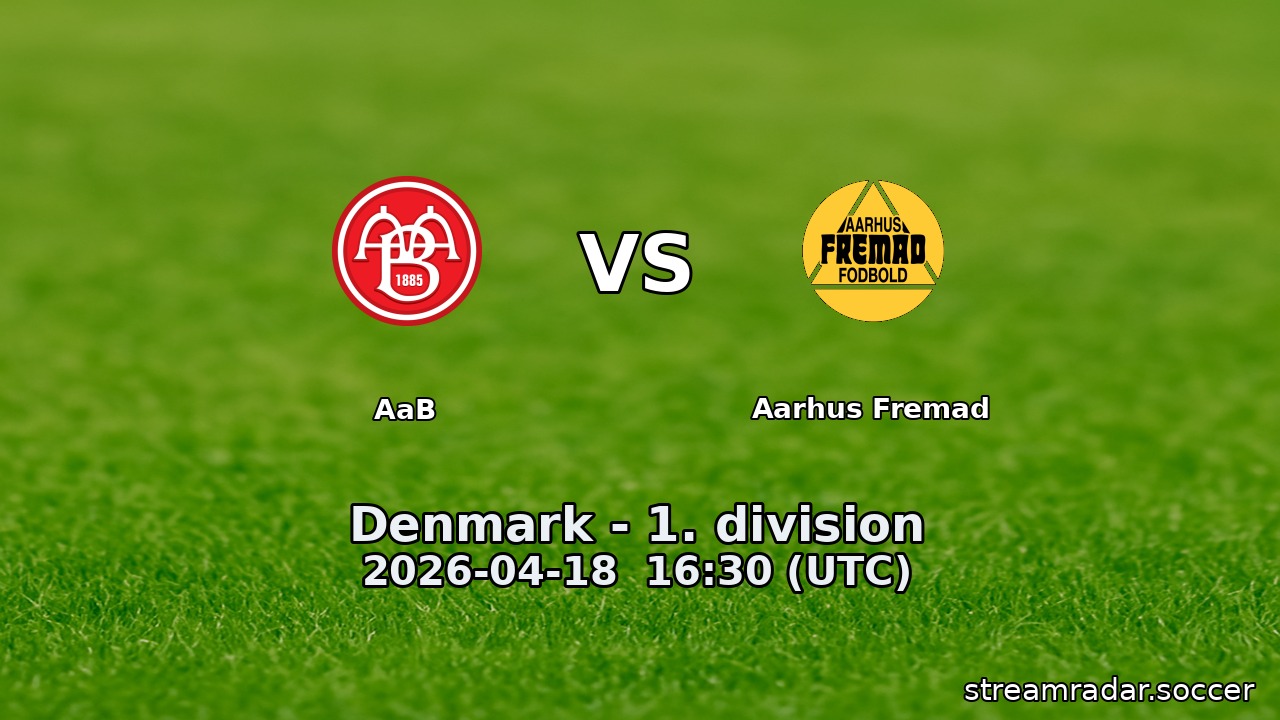 AaB vs Aarhus Fremad