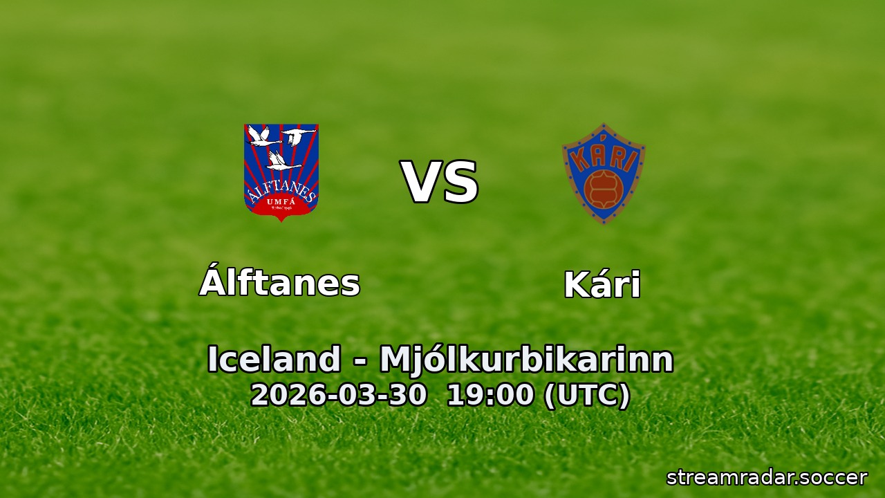 Álftanes vs Kári