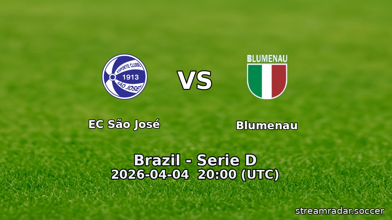 EC São José vs Blumenau