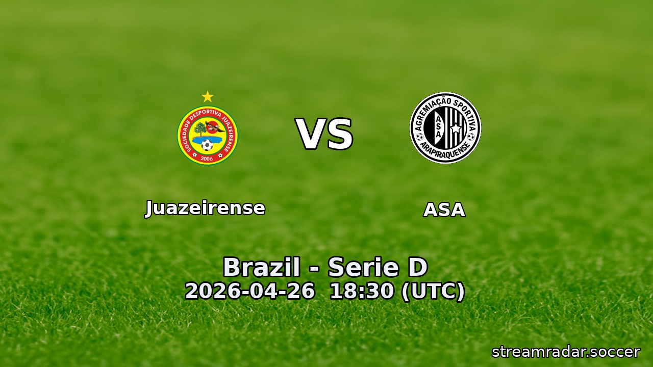 Juazeirense vs ASA