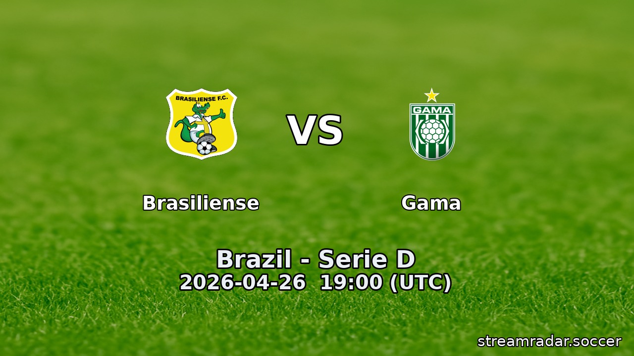 Brasiliense vs Gama