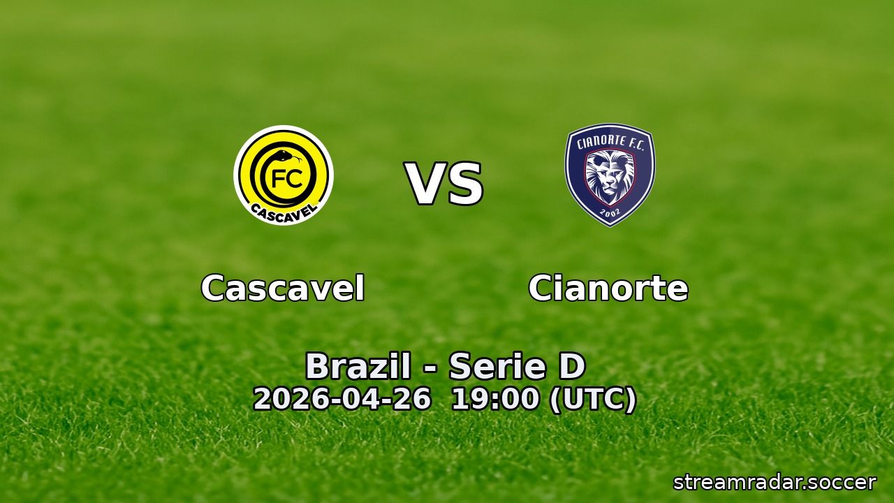 Cascavel vs Cianorte