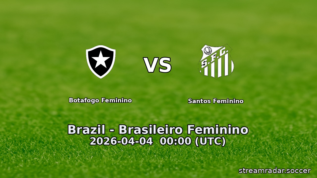 Botafogo Feminino vs Santos Feminino
