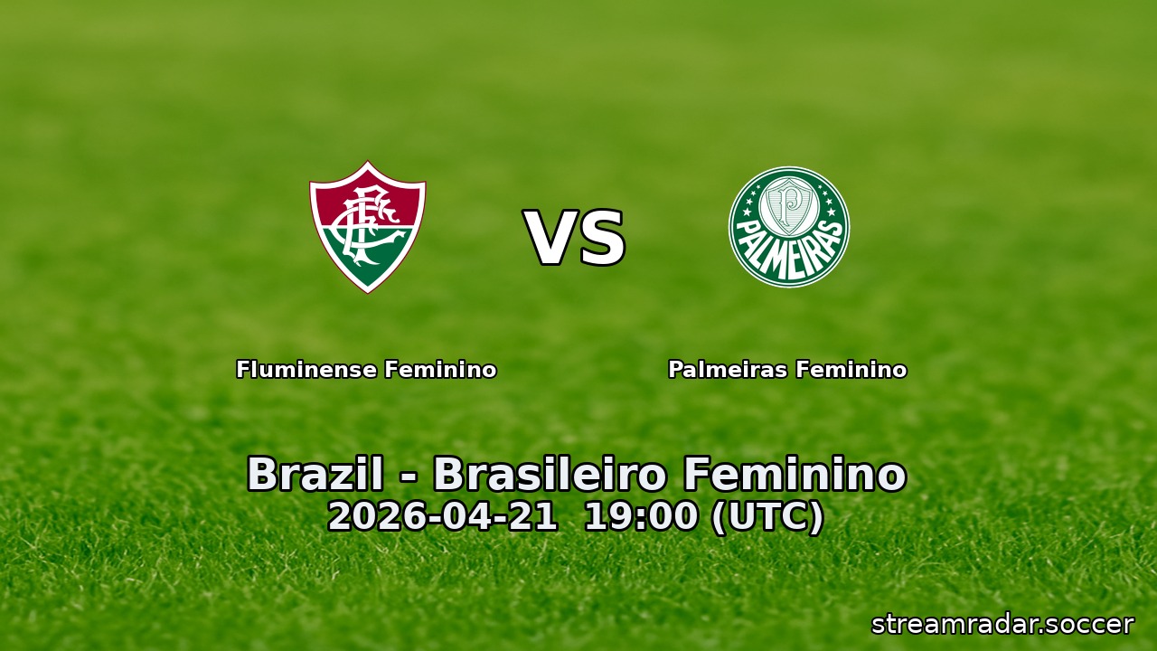 Fluminense Feminino vs Palmeiras Feminino