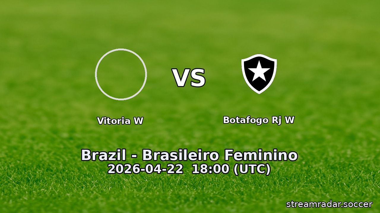 Vitoria W vs Botafogo Rj W
