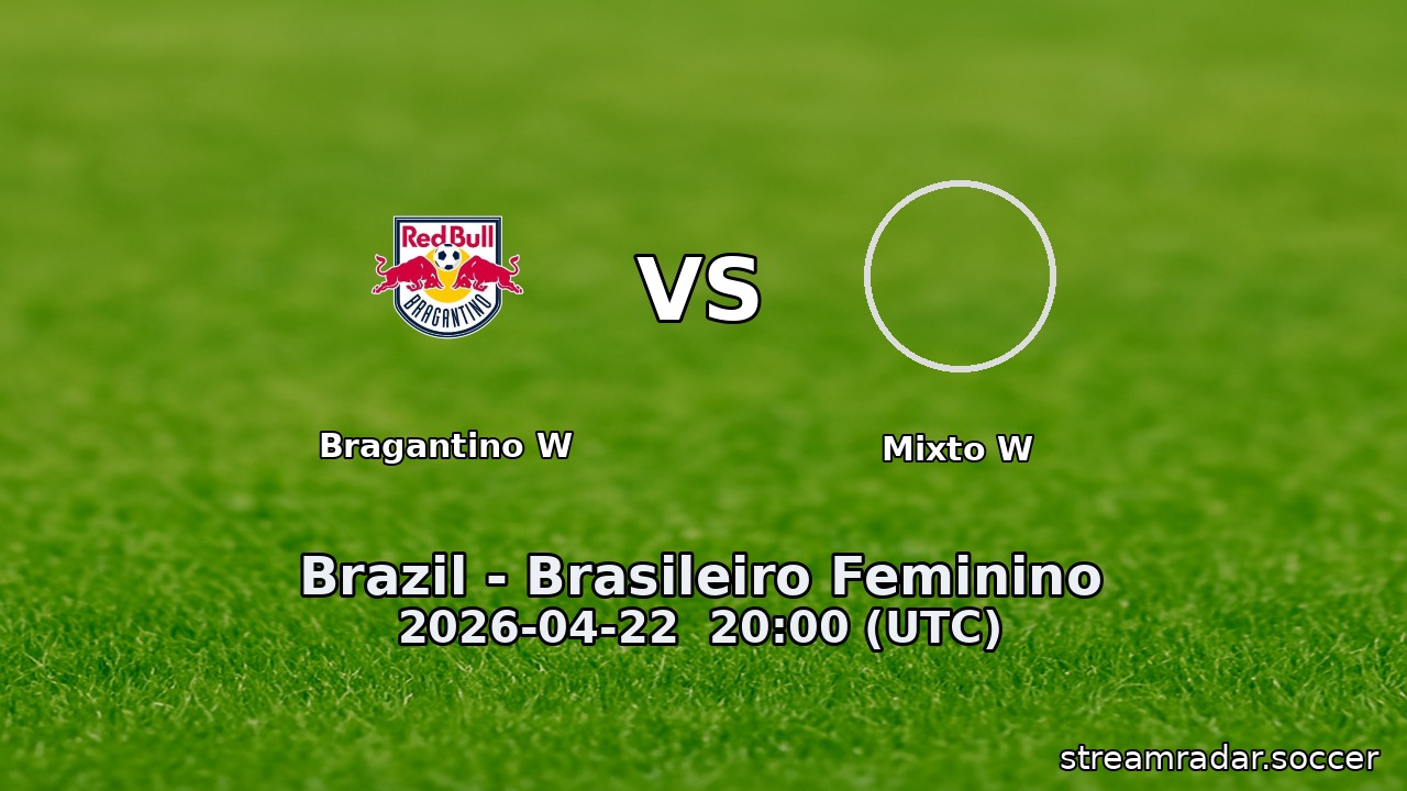 Bragantino W vs Mixto W