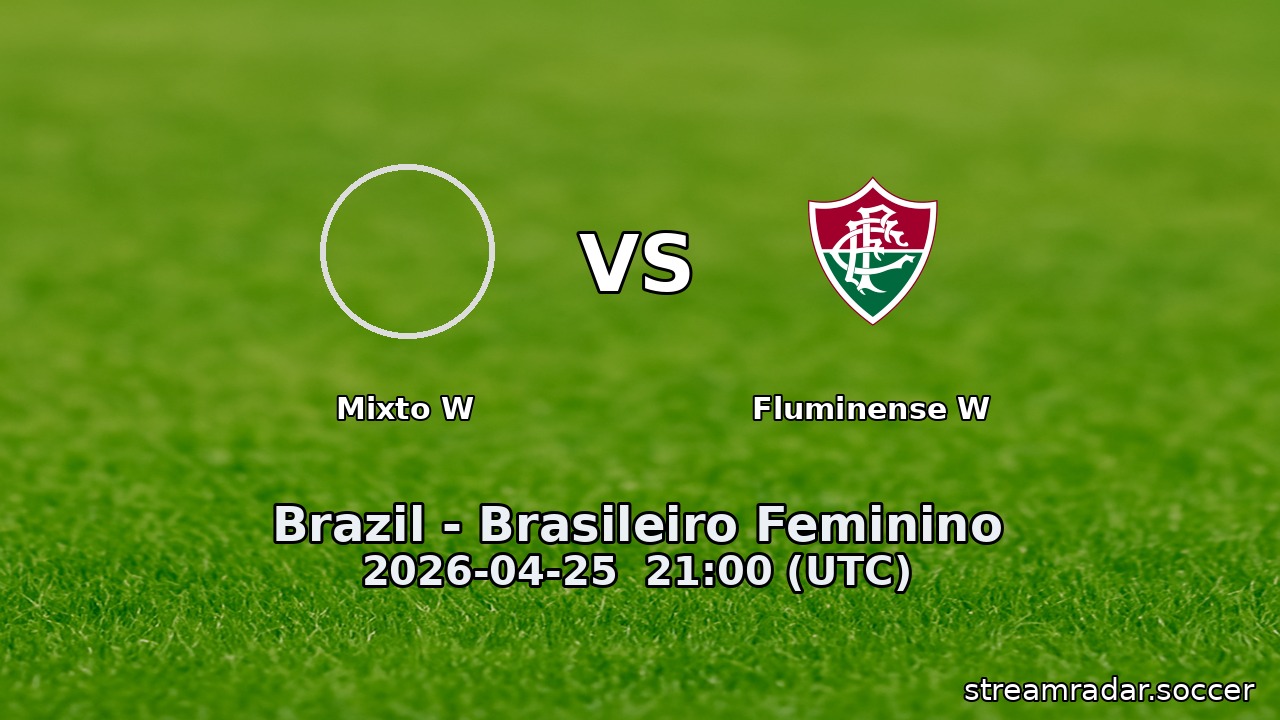 Mixto W vs Fluminense W
