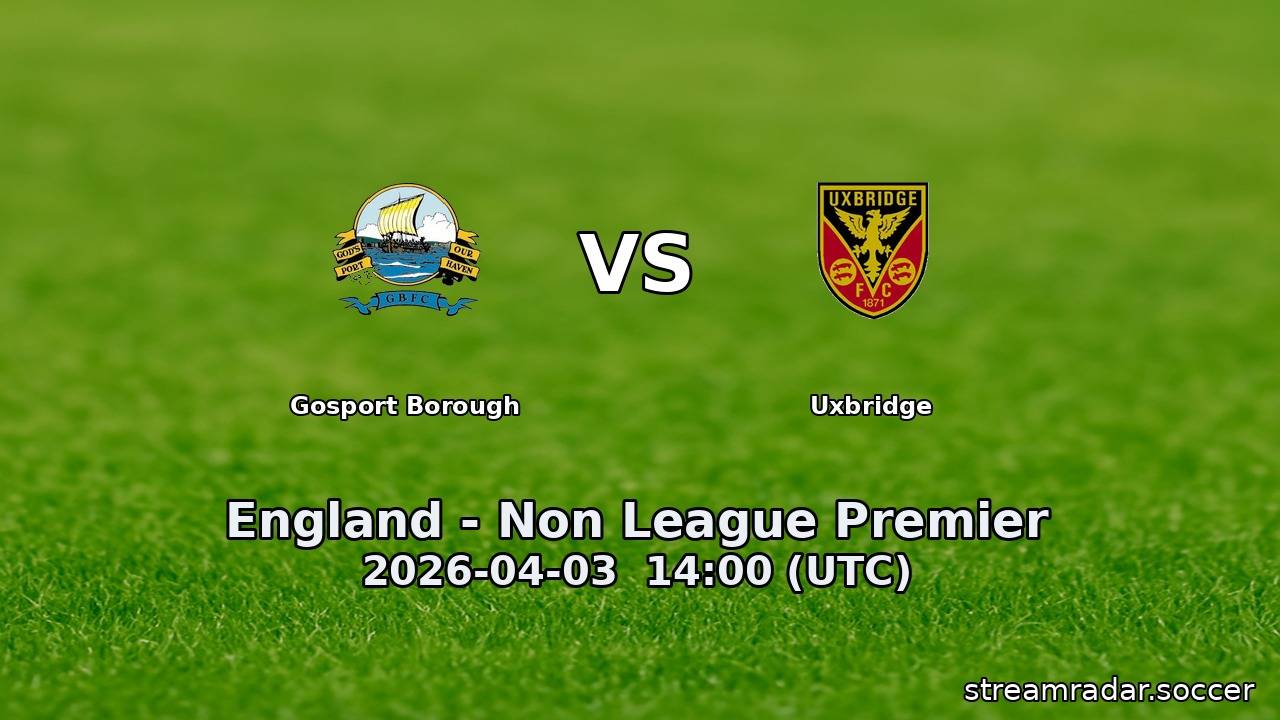 Gosport Borough vs Uxbridge