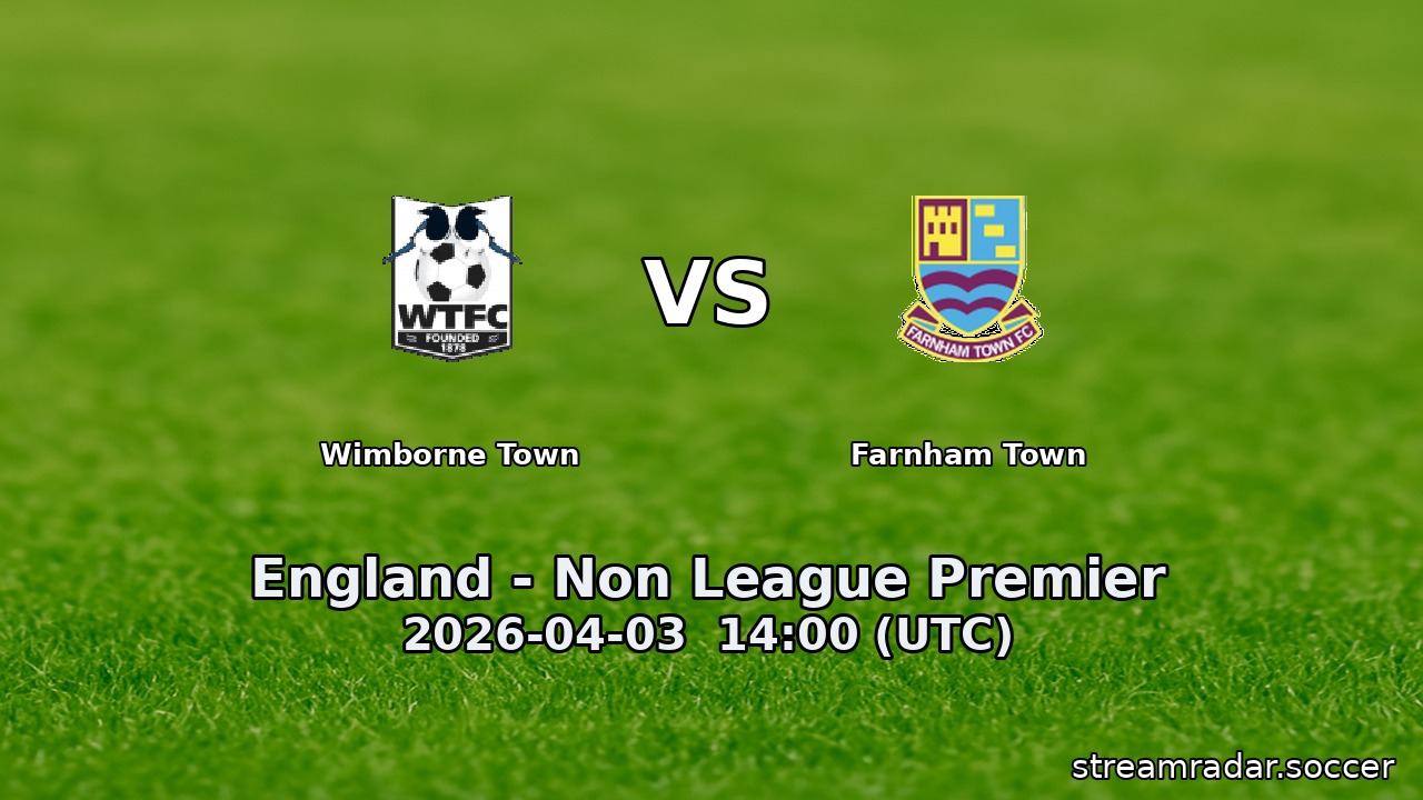 Wimborne Town vs Farnham Town