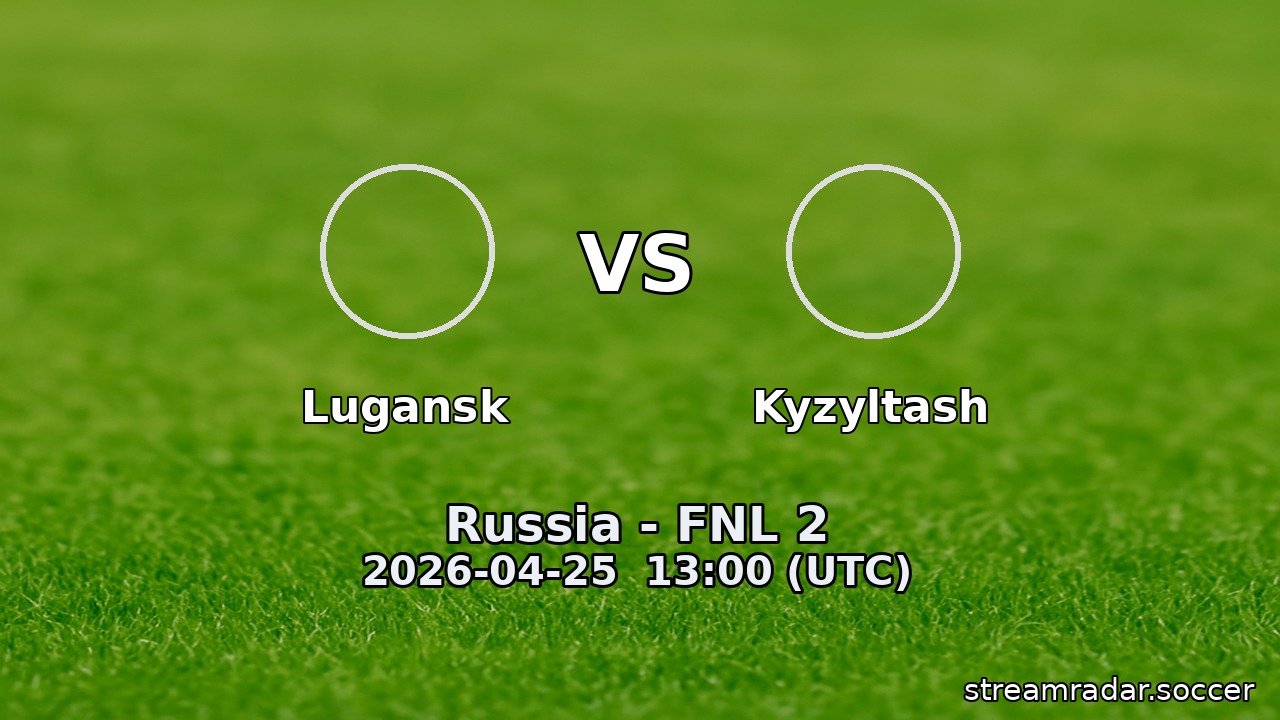 Lugansk vs Kyzyltash