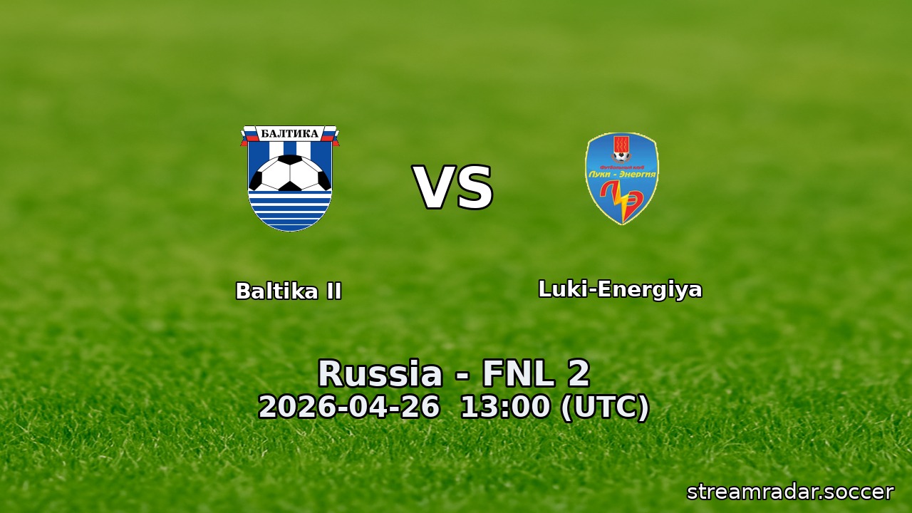 Baltika II vs Luki-Energiya