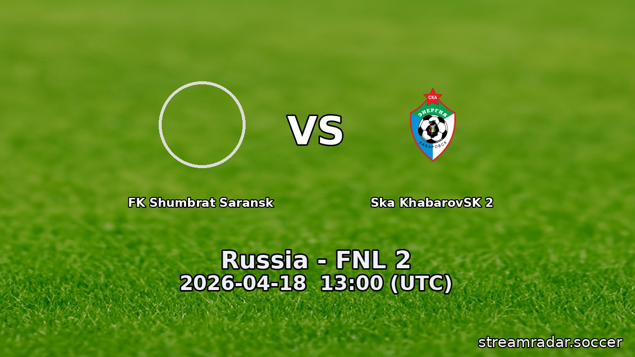 FK Shumbrat Saransk vs Ska KhabarovSK 2