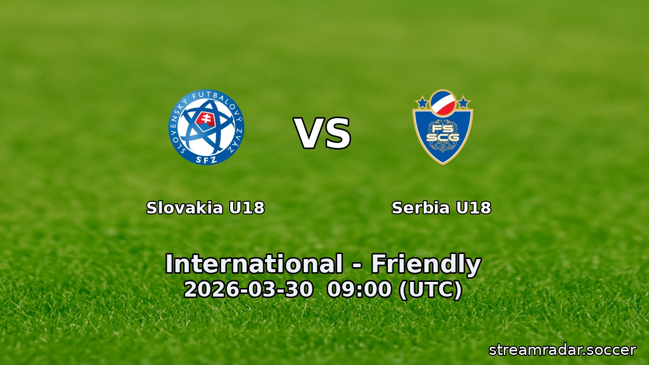 Slovakia U18 vs Serbia U18