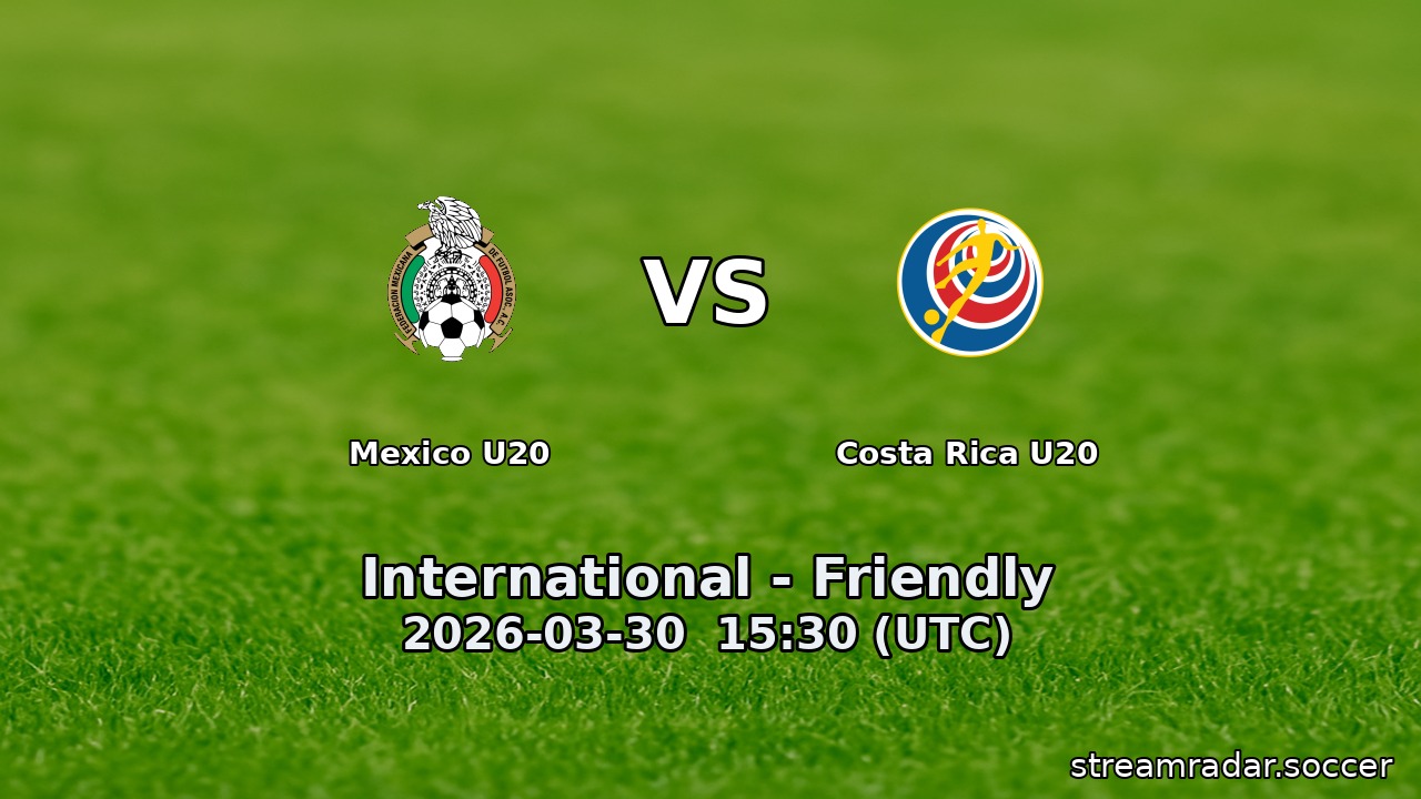 Mexico U20 vs Costa Rica U20