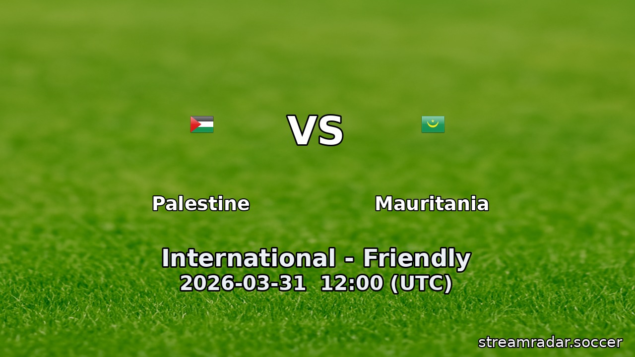 Palestine vs Mauritania