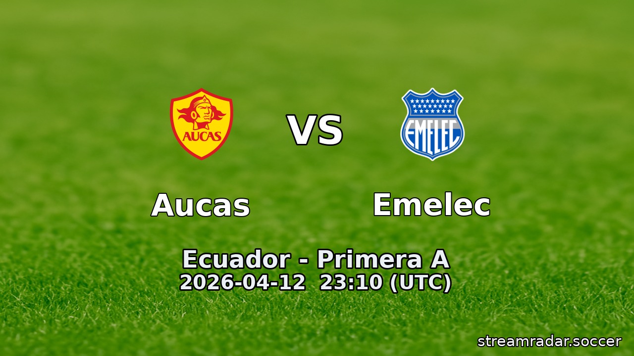Aucas vs Emelec
