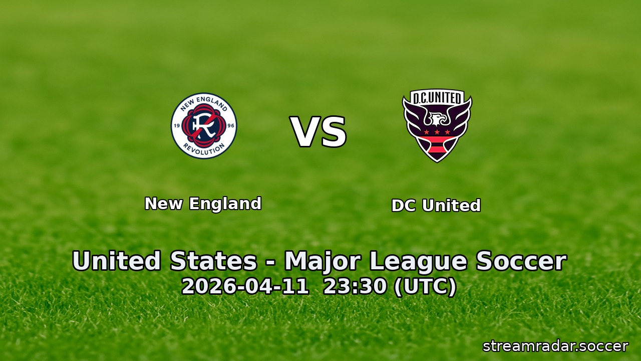 New England vs DC United