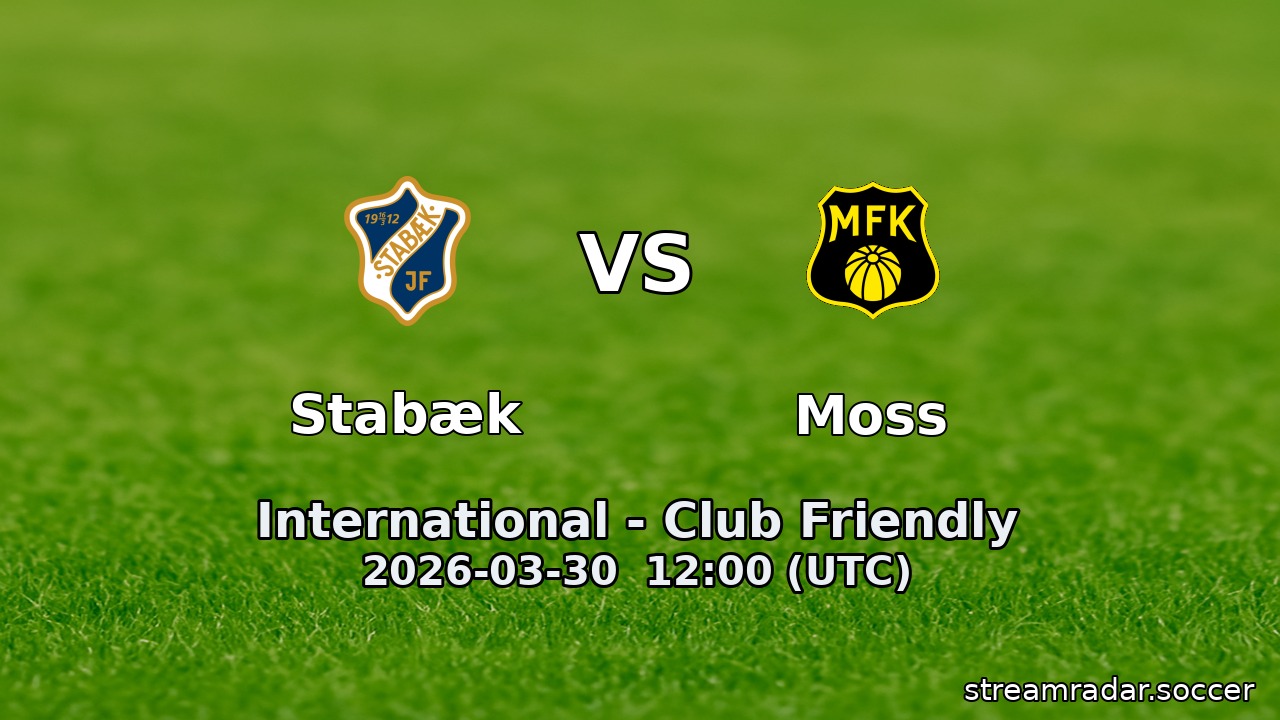Stabæk vs Moss