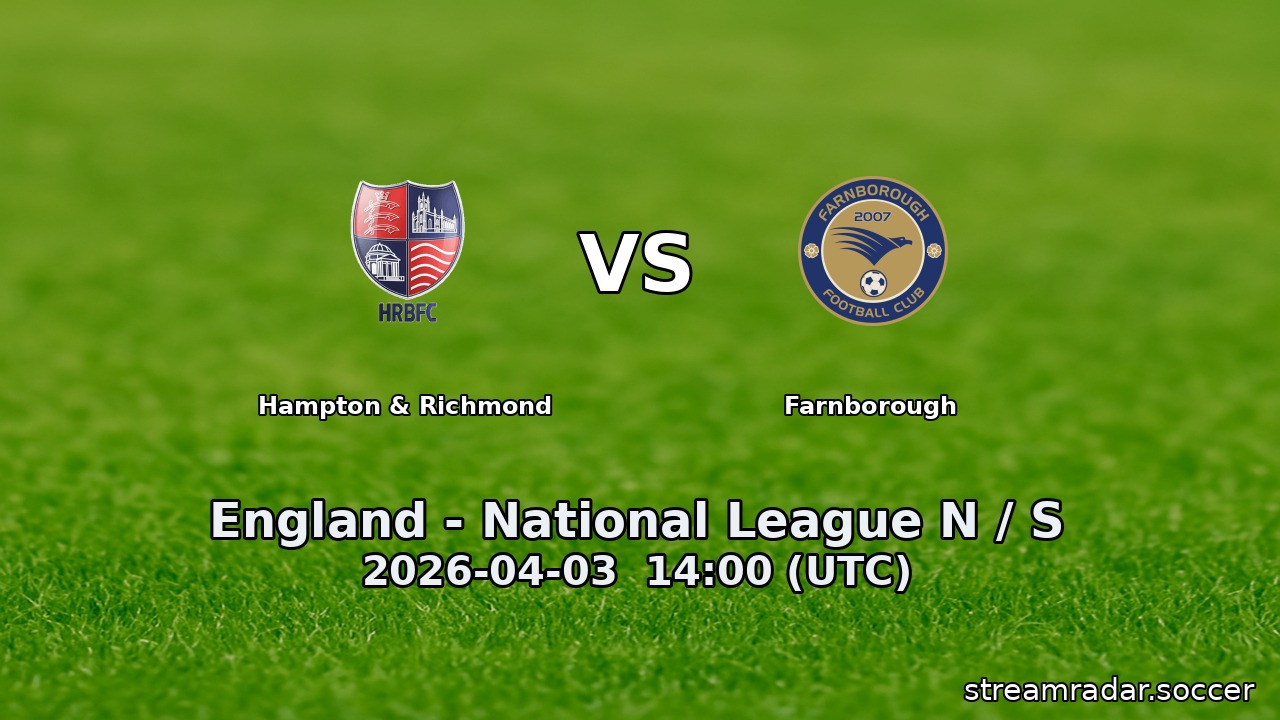 Hampton & Richmond vs Farnborough