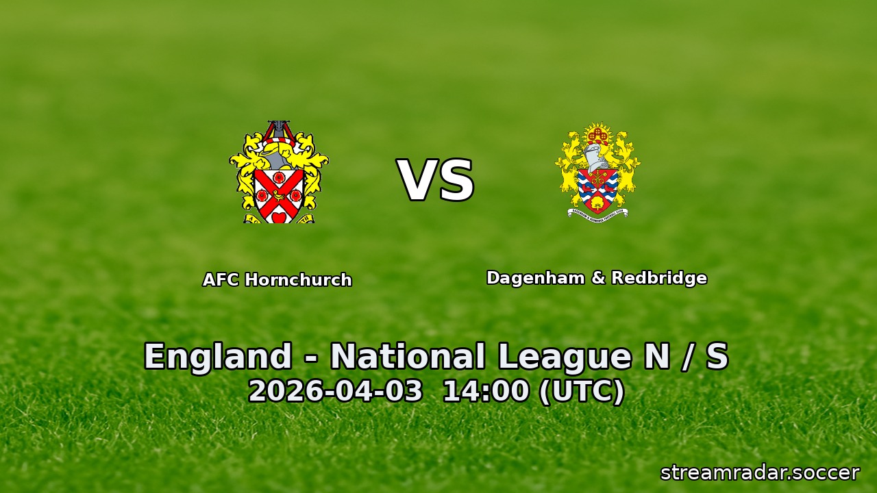 AFC Hornchurch vs Dagenham & Redbridge