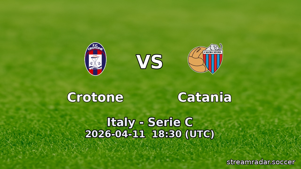 Crotone vs Catania