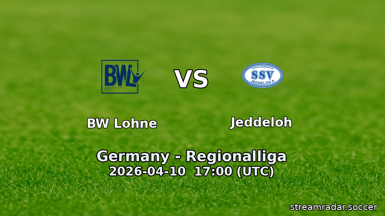BW Lohne vs Jeddeloh