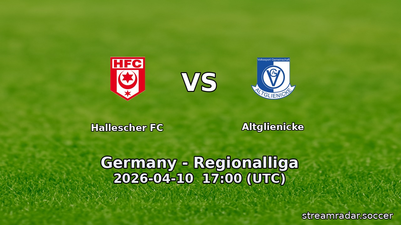 Hallescher FC vs Altglienicke