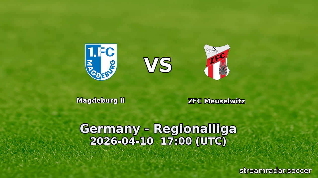 Magdeburg II vs ZFC Meuselwitz