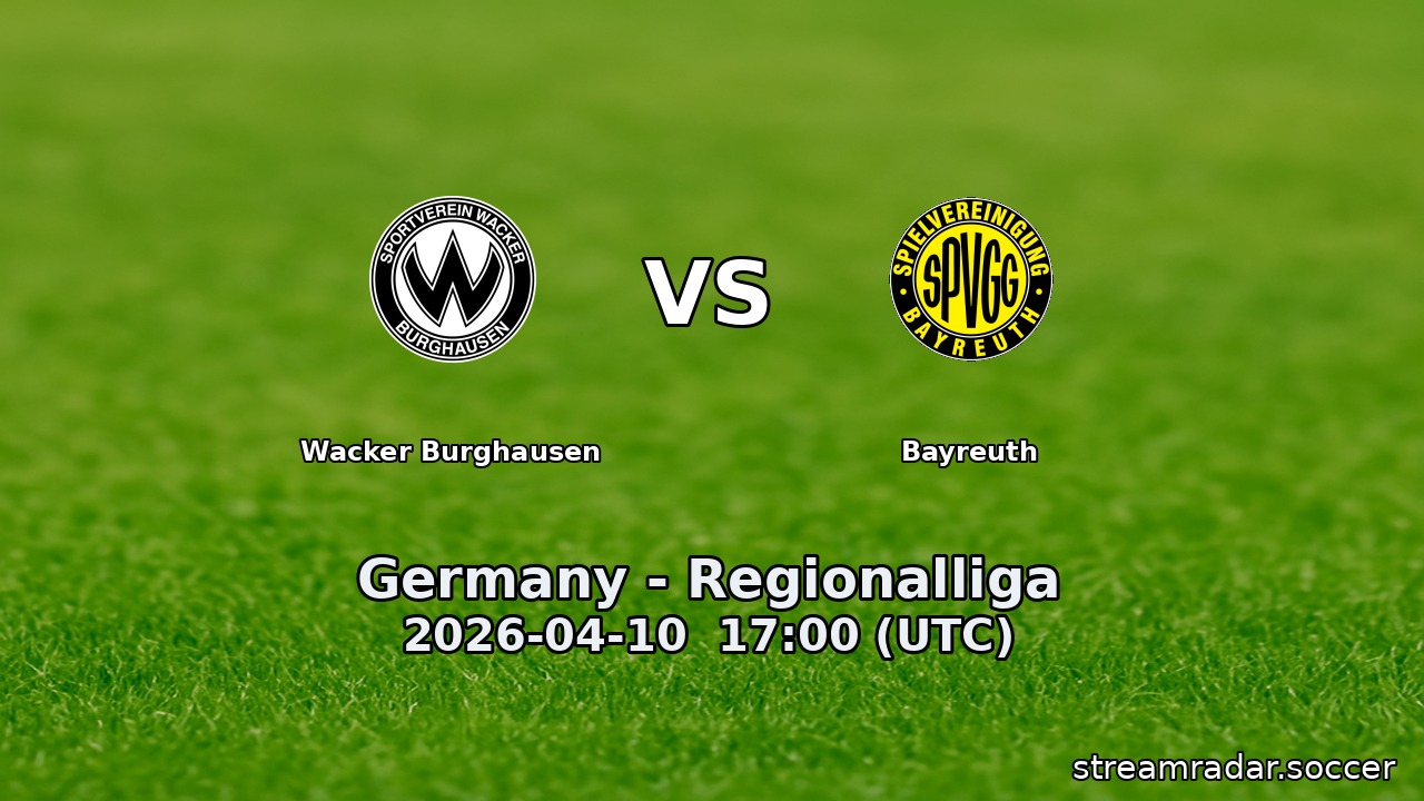 Wacker Burghausen vs Bayreuth