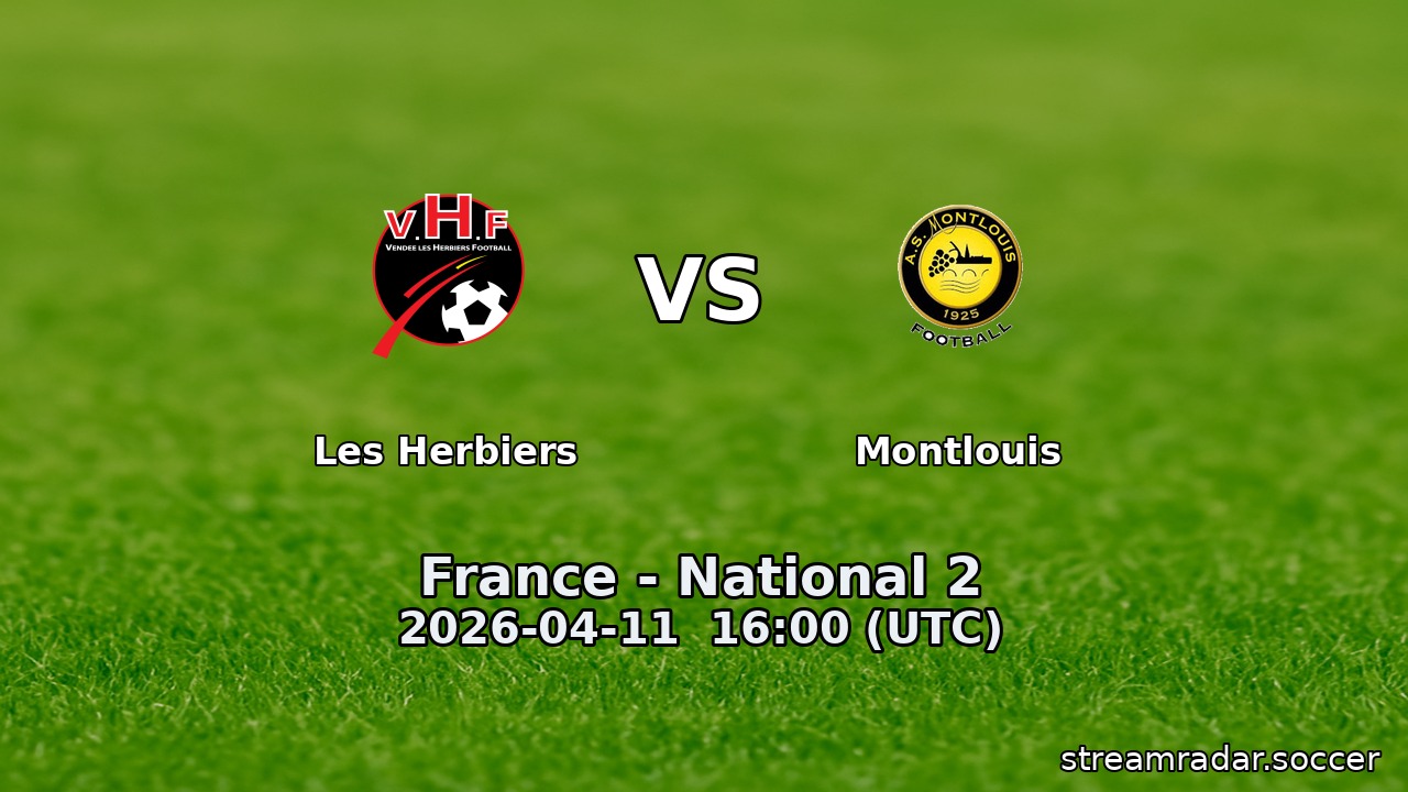 Les Herbiers vs Montlouis