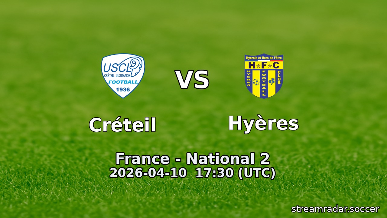 Créteil vs Hyères