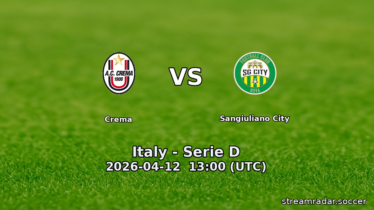 Crema vs Sangiuliano City